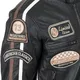 Men’s Leather Motorcycle Jacket W-TEC Sheawen - Black