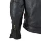 Men’s Leather Motorcycle Jacket W-TEC Sheawen - Black