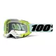 Motocross Goggles 100% Accuri 2 - Tarmac Beige Camo, Clear Plexi - Dunder White-Green, Clear Plexi