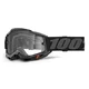 Motocross Goggles 100% Accuri 2 - Enduro černá, čiré plexi - Enduro černá, čiré plexi