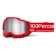 Motokrosové brýle 100% Accuri 2 Mirror - Ferran černá, zrcadlové plexi - Wolg červená, zrcadlové plexi