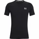 Men’s T-Shirt Under Armour HG Armour Fitted SS - Carbon Heather - Black