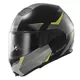 Tilting Moto Helmet LS2 Convert Hawk - Black-Yellow