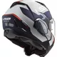 Aufklappbarer Motorradhelm LS2 FF900 Valiant II Citius P/J - Gloss White Blue