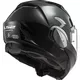 Flip-Up Motorcycle Helmet LS2 FF900 Valiant II Solid P/J - Gloss Black