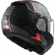 Klappbarer Motorradhelm LS2 FF906 Advant Codex Mattschwarz Titan P/J