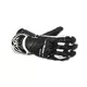 Berik G-10579-BK Black Leder-Motorradhandschuhe - schwarz - schwarz