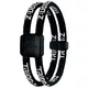 Bracelet Trion: Z Dual - pink-white - Black/black