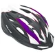 Bicycle Helmet Kellys Blaze - Black-Grey - White-Purple