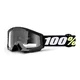 Detské motokrosové okuliare 100% Strata Mini - Yellow žltá, číre plexi - Gron čierna, číre plexi