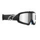 Dětské motokrosové brýle Alpinestars Vision Mirror Youth - Corp černá, zrcadlové stříbrné plexi - Corp černá, zrcadlové stříbrné plexi