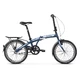 Skladací bicykel Kross Flex 3.0 20" - model 2020 - modrá navy/grafitová