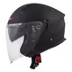 Motorcycle Helmet Cassida Jet Tech Matte Black/Pink Logos 2023