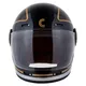 Cassida Fiber Jawa Sport Motorradhelm Schwarz/Silber/Gold