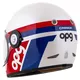 Motorcycle Helmet Cassida Fibre OPG White/Blue/Red