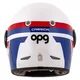 Motorcycle Helmet Cassida Fibre OPG White/Blue/Red