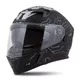 Motorcycle Helmet Cassida Integral 3.0 Hack Vision Matte Black/Gray/Reflective Silver