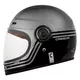 Cassida Fiber Super Hooligan Motorradhelm Schwarz/Metallic Grau