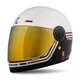 Motorcycle Helmet Cassida Fibre Super Hooligan Carat Pearl White/Black/Red/Gold