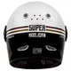 Motorcycle Helmet Cassida Fibre Super Hooligan Carat Pearl White/Black/Red/Gold