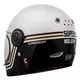 Motorcycle Helmet Cassida Fibre Super Hooligan Carat Pearl White/Black/Red/Gold