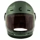 Motorcycle Helmet Cassida Fibre Super Hooligan Black/Metallic Green/Gray