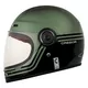 Motorcycle Helmet Cassida Fibre Super Hooligan Black/Metallic Green/Gray