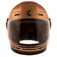 Cassida Fiber Super Hooligan Motorradhelm Schwarz/Metallic Kupfer/Grau