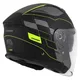 Cassida Jet Tech RoxoR Motorradhelm schwarz matt/fluo gelb/grau