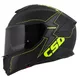 Motorcycle Helmet Cassida Integral GT 2.1 Flash Matte Black/Fluo Yellow/Dark Gray