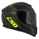 Motorradhelm Cassida Integral GT 2.1 Flash schwarz matt/fluo gelb/dunkelgrau