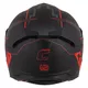 Motorradhelm Cassida Integral GT 2.1 Flash schwarz matt/metallic rot/dunkelgrau