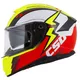 Motorradhelm Cassida Integral GT 2.1 Flash gelb fluo/rot fluo/schwarz/weiss