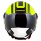 Cassida Handy Metropolis Safety Motorradhelm gelb fluo/schwarz/reflektierend grau