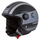 Cassida Handy Metropolis Vision Motorradhelm schwarz matt/grau/reflektierend grau