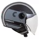 Cassida Handy Metropolis Vision Motorradhelm schwarz matt/grau/reflektierend grau