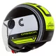 Motorcycle Helmet Cassida Handy Metropolis Black/White/Fluo Yellow/Gray