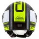 Motorcycle Helmet Cassida Handy Metropolis Black/White/Fluo Yellow/Gray