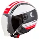 Cassida Handy Metropolis Motorradhelm schwarz/weiß/rot