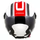 Cassida Handy Metropolis Motorradhelm schwarz/weiß/rot