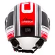 Cassida Handy Metropolis Motorradhelm schwarz/weiß/rot