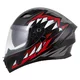 Motorcycle Helmet Cassida Orbit StriX Red/Gray/White/Black