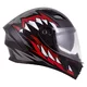 Motorcycle Helmet Cassida Orbit StriX Red/Gray/White/Black