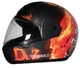 WORKER MAX603 Motorcycle Helmet - Black Flames
