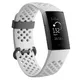 Fitness náramek Fitbit Charge 3 Graphite/White Silicone