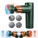 Masážní pistole s hřejivým/chladivým nástavcem inSPORTline ChillFrost • 1800 mAh • 1600-2800 rpm • až 6 mm - zelená