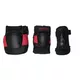 Protectors Set Spartan Coolmax 6 pcs - Black-Grey-Red - Black-Red