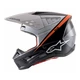 Motorcycle Helmet Alpinestars S-M5 Rayon Black/White/Orange Fluo/Matte 2022