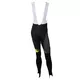 Crussis CSW-053 Herren Radhose mit Hosenträger - schwarz-fluo gelb