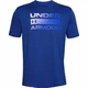Men’s T-Shirt Under Armour Team Issue Wordmark SS - Halo Gray - American Blue